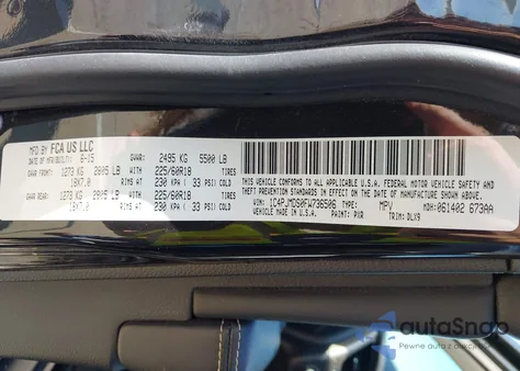 2015 Jeep Cherokee Limited z USA, uszkodzony, nr VIN 1C4PJMDS0FW736506